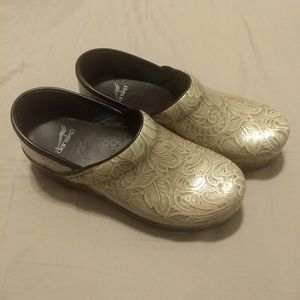 Dansko Leaf Pattern Clogs